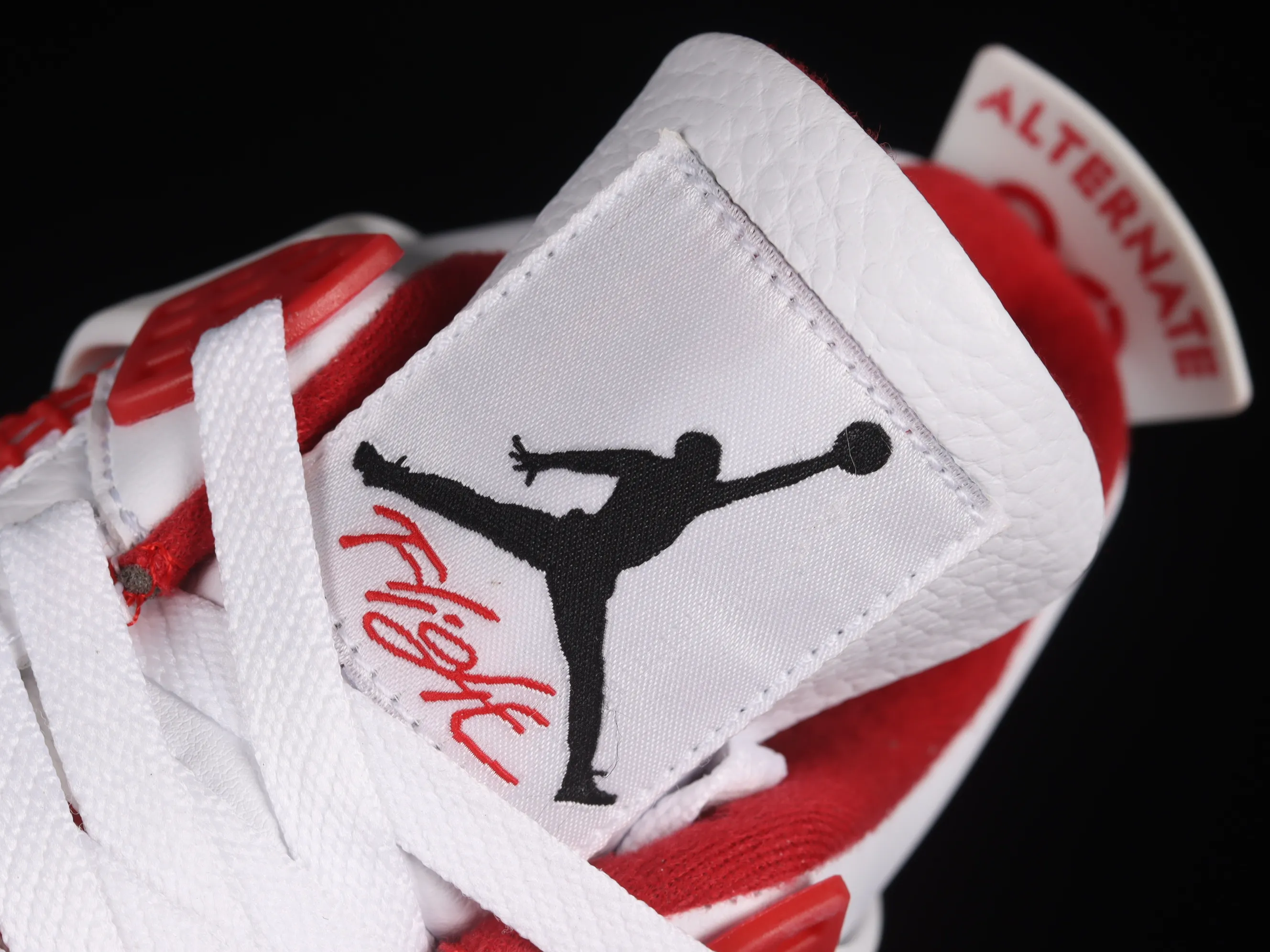 All categories Air Jordan Jordan series basketball shoes Air Jordan 4 Pure original Air Jordan 4 Motorsport AJ4 Joe 4 racing white and red 308497-106